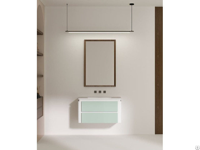 Bz18 02s Premium Designer Solid Surface Bathroom Cabinet