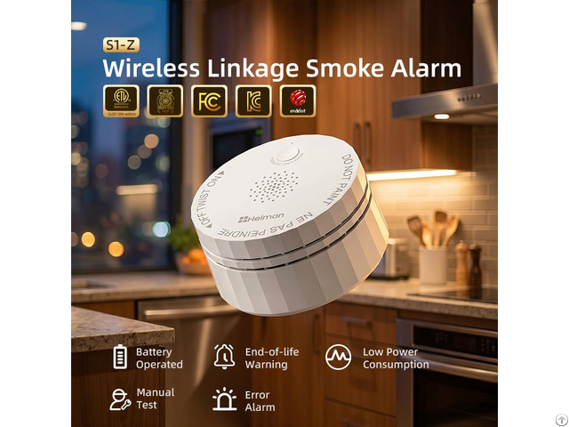 Ul217 10th Certified Z Wave Smoke Alarm With Low Power Smart Connectivity