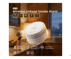 Ul217 10th Certified Interconnected Smoke Alarm 915mhz Wireless Linkage For Whole House Protection