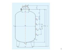 Glass Enamelled Vertical Storage Tank
