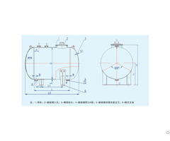 Glass Coated Horizontal Storage Tank
