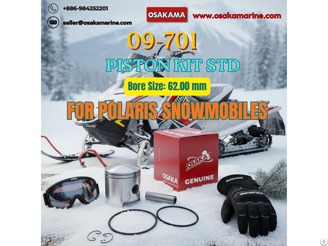 Std Piston Kit 09 701 For Polaris Snowmobile 340cc Outboard