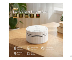Ul217 10th Certified Standalone Smoke Alarm With Replaceable Battery And Easy Installation