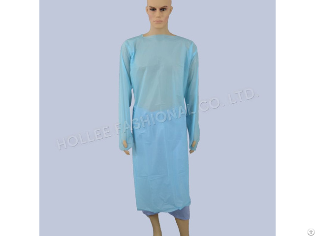 Wholesale Polyethylene Thumb Loop Isolation Gown