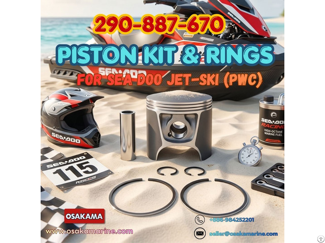 Piston Kit 290 887 670 For Sea Doo 720 Pwc Engine Rebuild