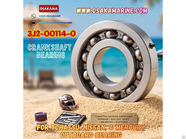 3j2 00114 0 Outboard Crankshaft Bearing