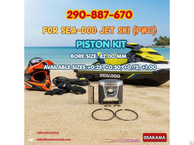 Piston Kit 290 887 670 For Sea Doo 720 Pwc