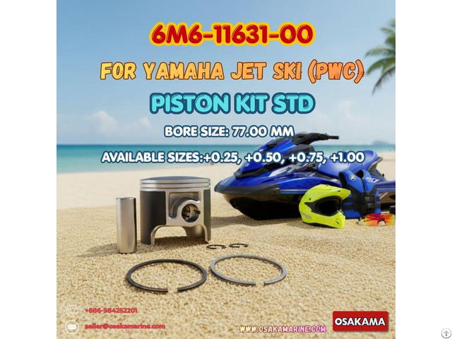 ???? 6m6 11631 00 Piston Kit For Yamaha 650 Pwc ????
