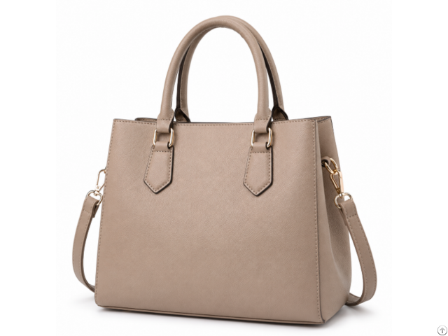Custom Pu Leather Women’s Tote Handbag With Shoulder Strap