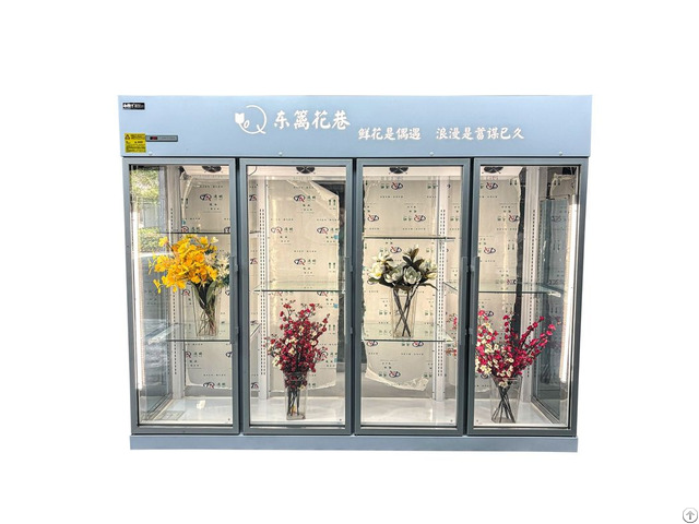 Multi Door Vertical Flower Display Cooler