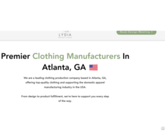Lydia Design Studio Custom Clothing Manufacturer