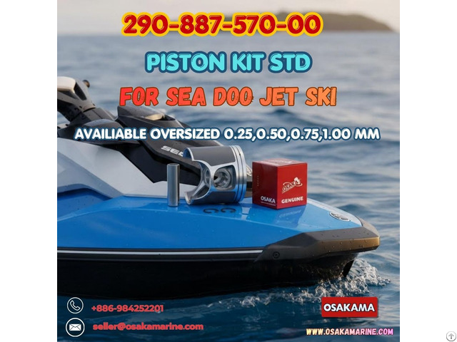 Sea Doo 951 Jet Ski Piston Kit 290 887 570 01 0 25 Mm Oversize