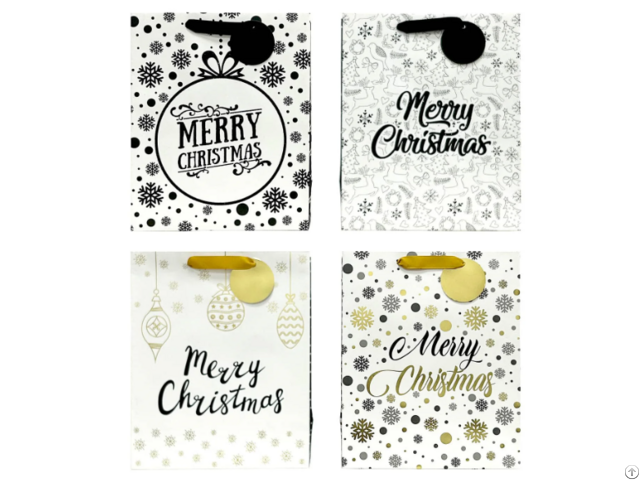 Customizable Simple Christmas Gift Paper Bags
