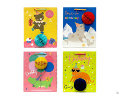 Fun 3d Animal Birthday Gift Paper Bags For Customization