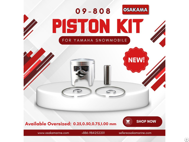 Yamaha Snowmobile Piston Kit 09 808