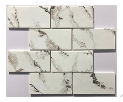 Inkjet Stone Rectangle Recycled Glass Mosaic