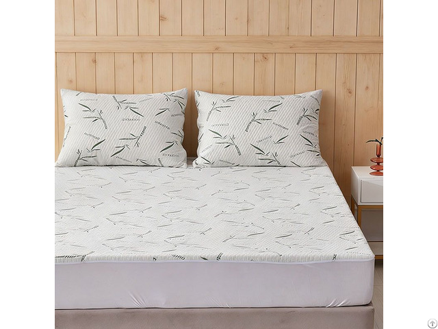High Quality Hypoallergenic Matress Cover Waterproof Bamboo Jacquard Mattress Protector