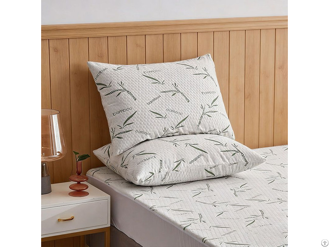 High Quality Hypoallergenic Woven Breathable Bamboo Waterproof Mattress Protector For Hotel Home