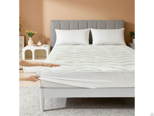Wholesale Anti Dust Mite Bamboo Airlayer Waterproof Tpu Mattress Protector For Hotel Home