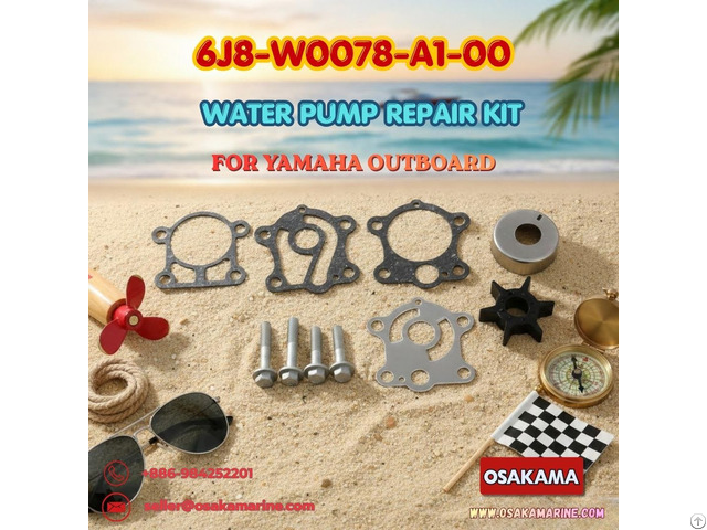 Yamaha 30hp Water Pump Repair Kit 6j8 W0078 A1 00