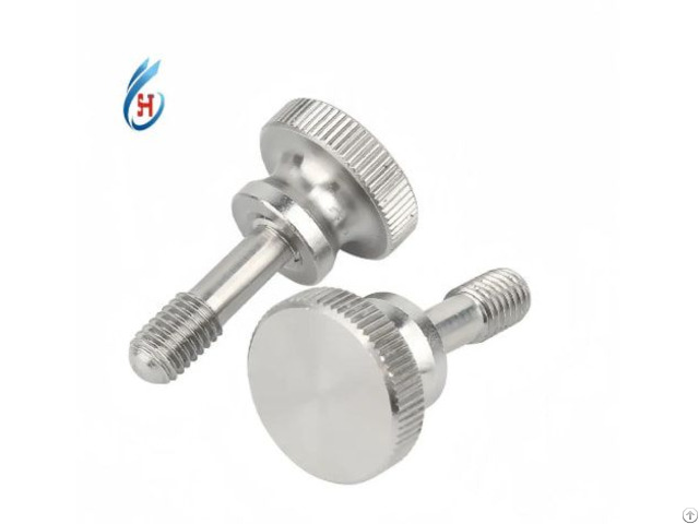 China 304 Stainless Steel Knurled Thumb Shoulder Screw