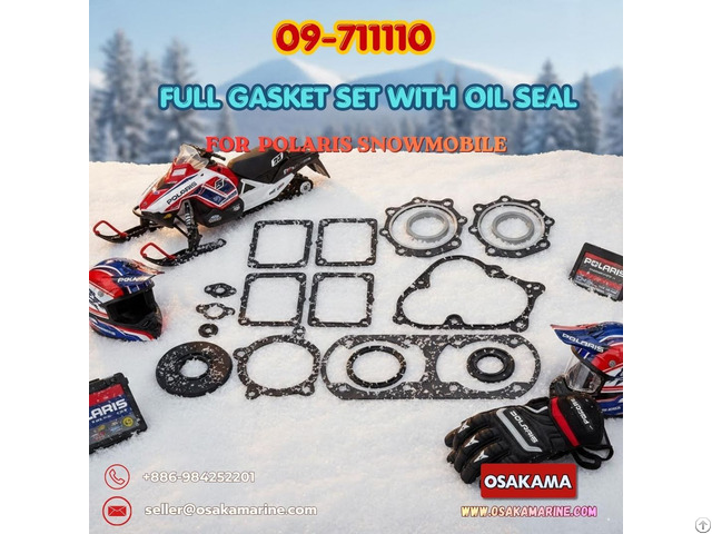 Polaris Snowmobile Full Gasket Set With Oil Seals 09 711110