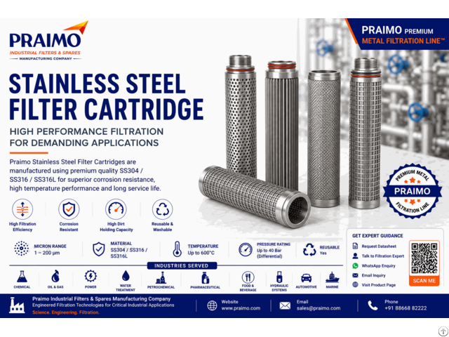 Stainless Steel Filter Cartridge Praimo