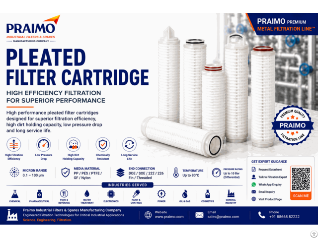 Praimo Pleated Filter Cartridge