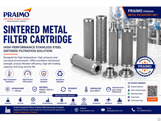 Sintered Metal Filter Cartridge