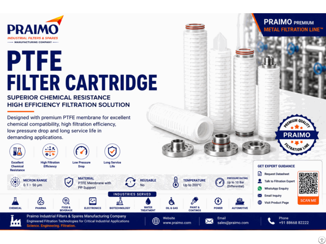 Praimo Ptfe Filter Cartridge