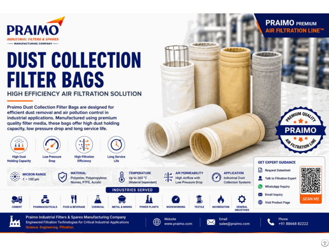 Praimo Dust Collection Filter Bag