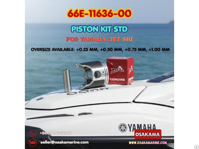 66e 11636 00 Piston Kit For Yamaha Jet Ski Wave Runner