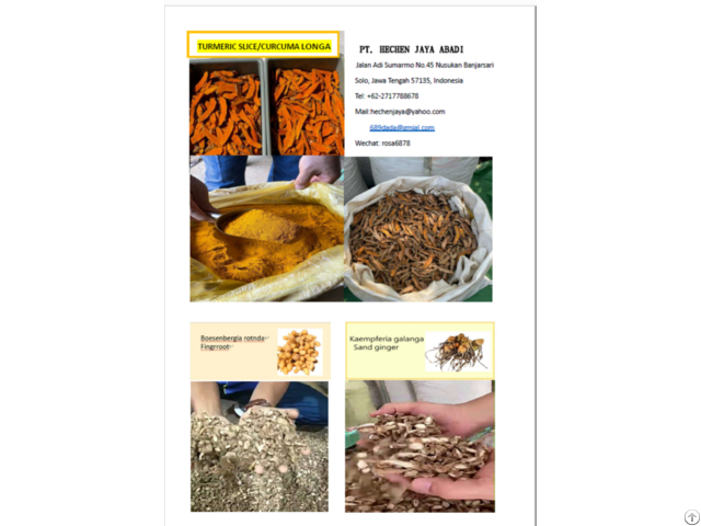 Turmeric Curcumin Ginger Clove Cardamom Cinamon Cassava