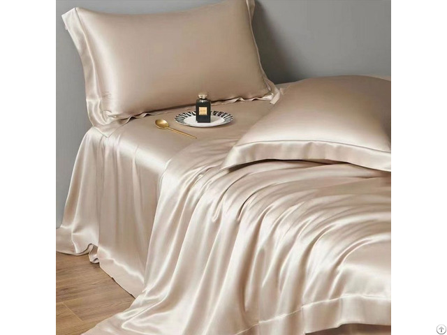 Natural Bamboo Cooling Ultra Soft Silky Like Silk Bed Sheets 4 Pcs Bedding Set