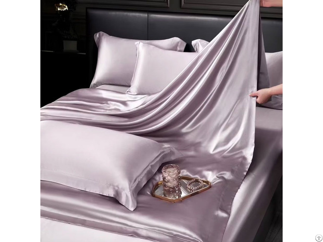 Wholesale Double Sided Silk Anti Dust Mite Luxury Bedroom Duvet Cover Bedding Set