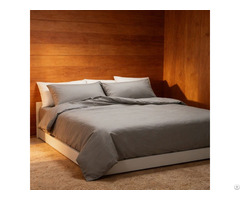 Wholesale Polyester Cotton Bedding Set Soft Breathable Solid Color Bed Linen