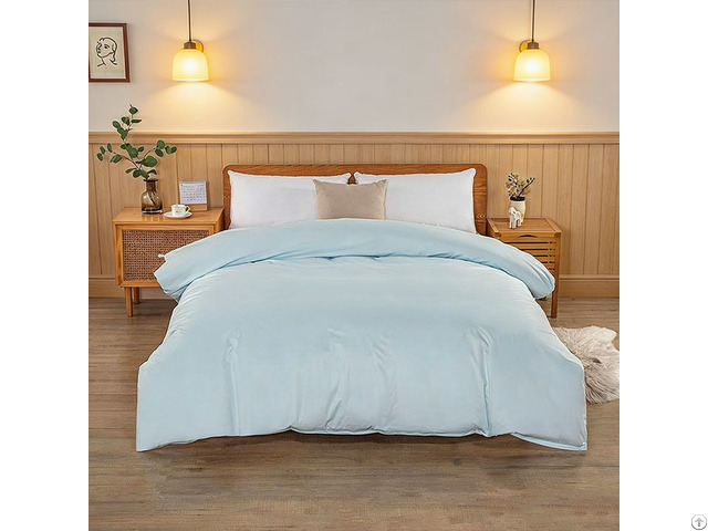 Customized Cheap Price Solid Color Anti Static Polyester Cotton Blended Bed Sheet And Pillowcase Set