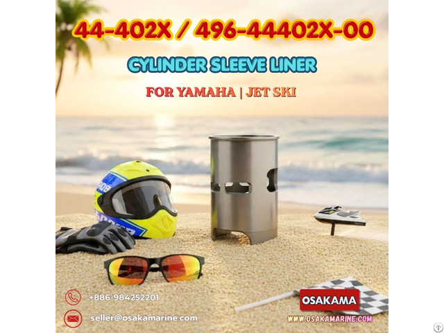 Cylinder Sleeve Single Carb 61x For Yamaha Jet Ski Twin 44 402x