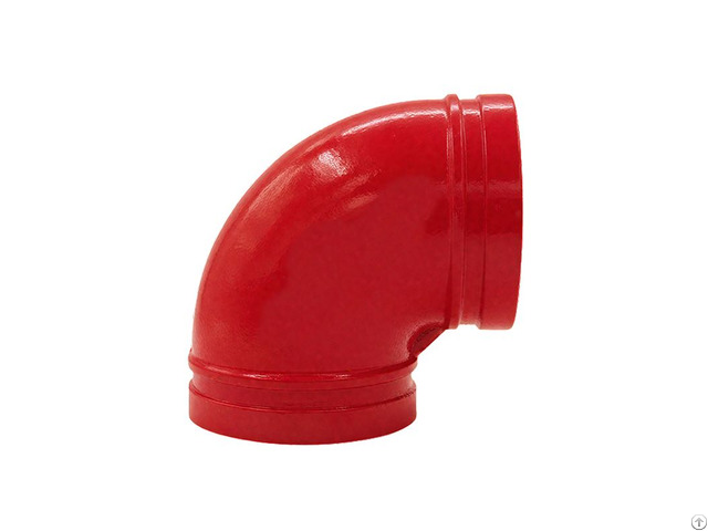 Ductile Iron Grooved Fitting Standard 90r Degree Elbow