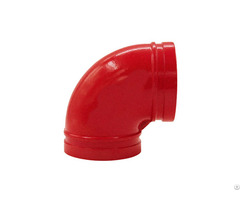 Ductile Iron Grooved Fitting Standard 90r Degree Elbow