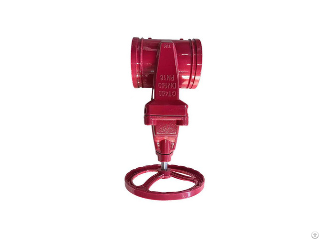 Grooved Non Rising Stem Soft Seal Signal Gate Valve