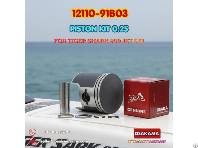 Piston Kit 0 25 12110 91b03 For Tigershark Jet Ski