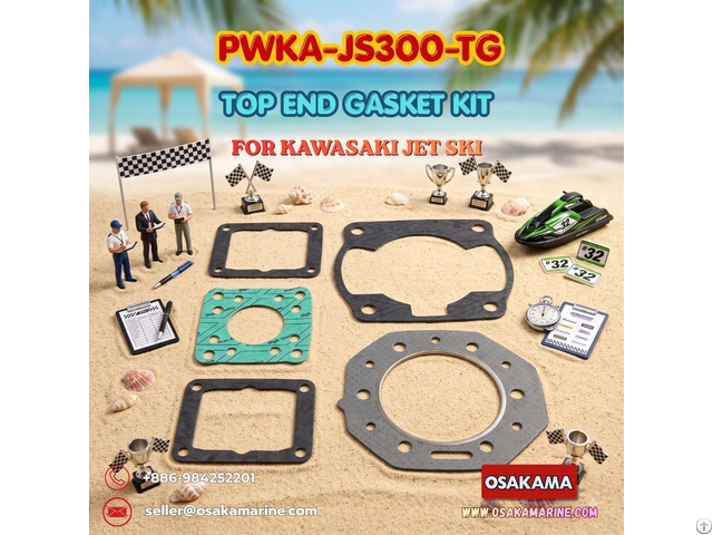 Top End Gasket Kit Pwka Js300 Tg For Kawasaki Jet Ski