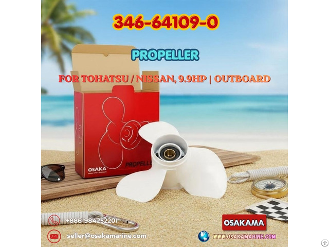 Propeller 346 64109 0 For Tohatsu Nissan 9 9hp Outboard