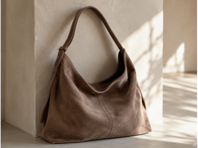 Custom Slouchy Suede Shoulder Bag For Women