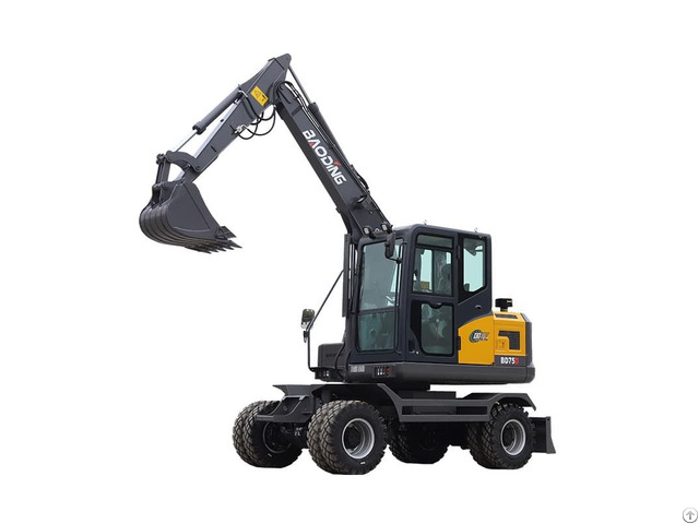 Baoding Bd75d Wheeled Excavatorr 6 5 Ton