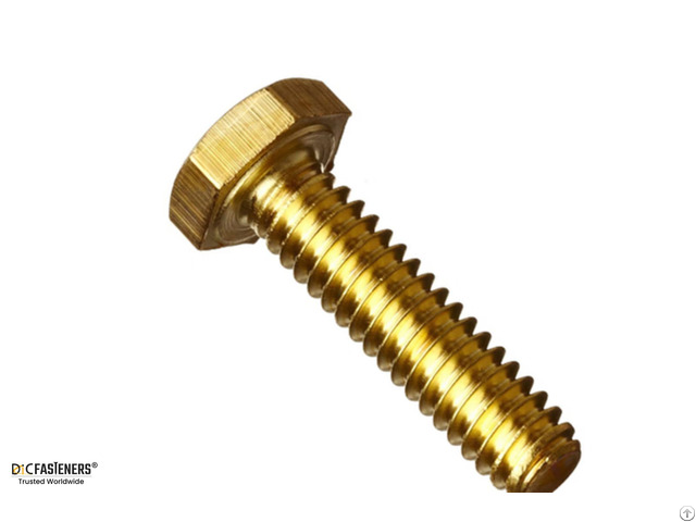 Brass Hex Bolt Exporter From India Dic Fasteners