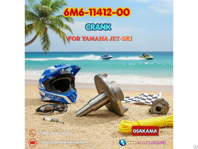 Crank 6m6 11412 00 For Yamaha Jet Ski Pwc Wave Runner