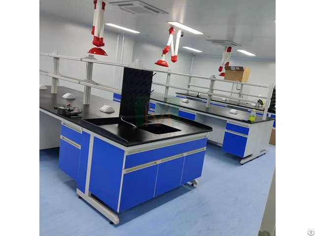 Steel And Wood Structure Lab Center Bench