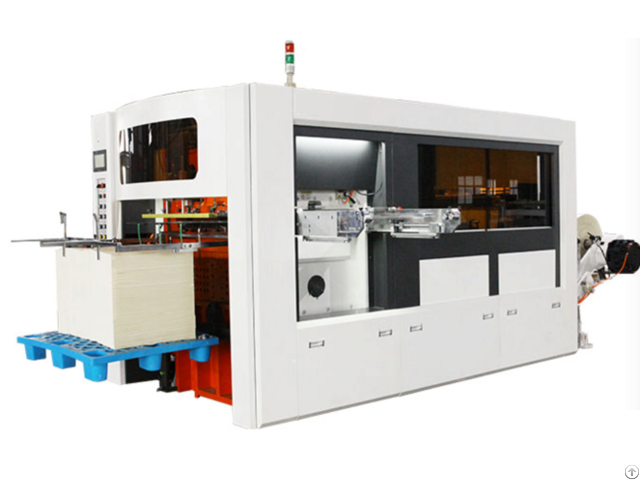 Paper Cup Die Cutting，creasing，embo ssing And Full Stripping Machine